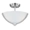 Maxim Lighting Deven 3-Light 14" Wide Satin Nickel Semi-Flush Mount Light 20031SWSN - alternate 1
